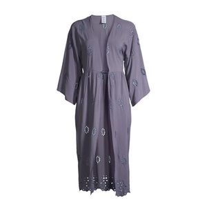 Time and Tru eyelet kimono